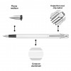 Stylo plume - Blanc - Métal - Plume moyenne - Rechargeable - Caran d'Ache - 849