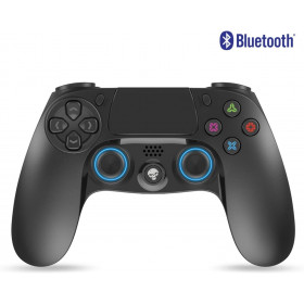 Manette pour Playstation 4 - Sans fil - Bluetooth - Rechargeable - USB - Noir et bleu