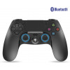 Manette pour Playstation 4 - Sans fil - Bluetooth - Rechargeable - USB - Noir et bleu
