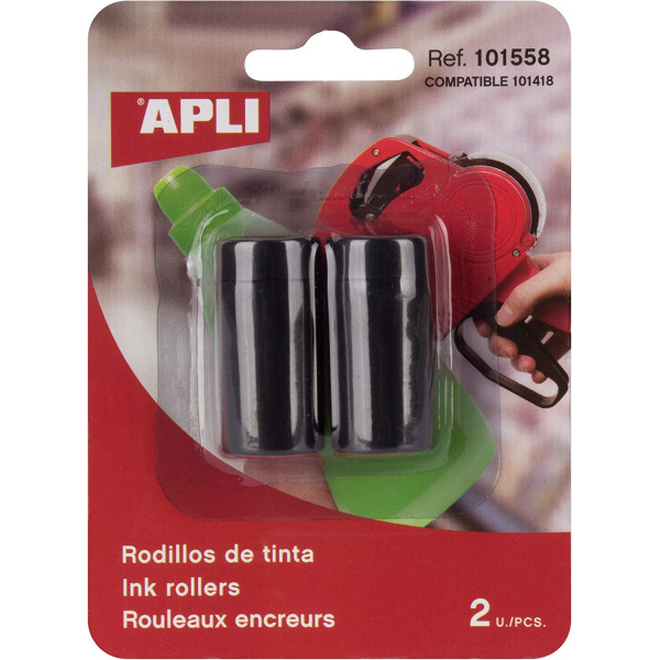 photo-Encreur pour étiqueteuse manuelle - Pince à étiqueter - Largeur 20mm - 2 pièces - Apli