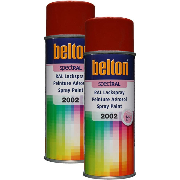 photo-2 bombes de peinture Belton Spectral RAL2002 Orange sang 400ml