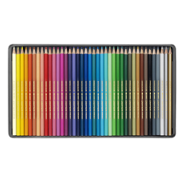 Boîte de 40 crayons de couleur aquarellables Caran d'Ache