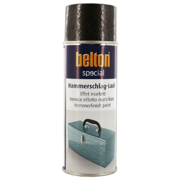 photo-Bombe de peinture Belton Special effet martelé gris anthracite 400ml