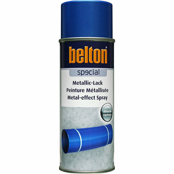 photo-Bombe de peinture Belton effet métallisé bleu 400ml