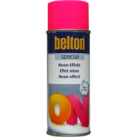 photo-Bombe de peinture - Effet néon fluorescente - Rose fluo - Tous supports - Belton - 400ml