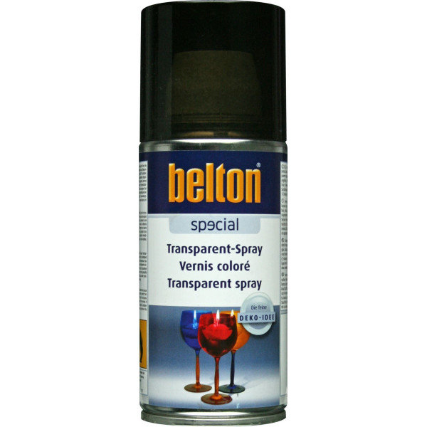 photo-Bombe de vernis coloré - Noir - Semi-transparent - Verre - Plastique - Belton - 150ml