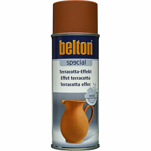 photo-Bombe de peinture Belton effet terre cuite terracotta brun 400ml