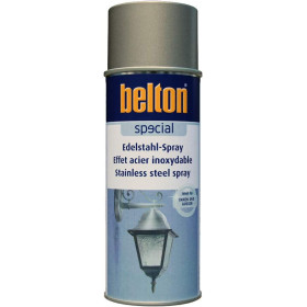Bombe de peinture Belton effet acier inoxydable gris 400ml