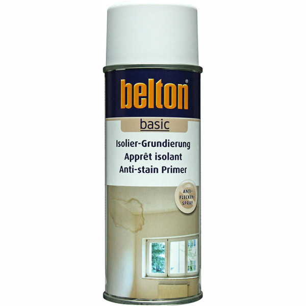 Bombe de peinture - Primaire isolant - Anti humidité - Blanc - Tous supports - Belton