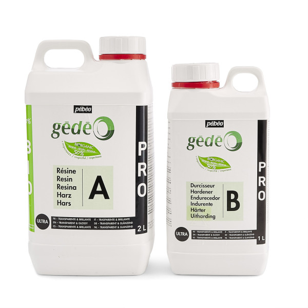 photo-Bidon de résine pour moulage - Durcisseur - Biosourcée - Gédéo - Pébéo - 2L
