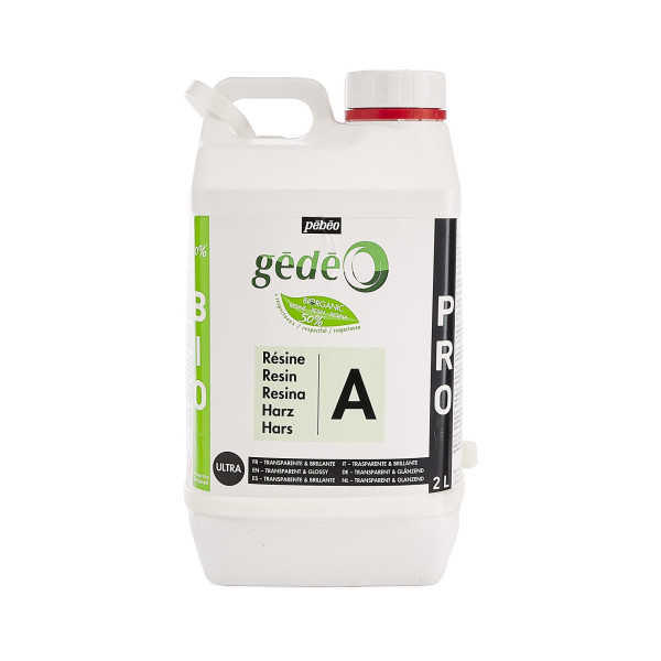 Bidon de résine pour moulage - Durcisseur - Biosourcée - Gédéo - Pébéo - 2L