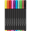 10 feutres de coloriage - Tous supports - Couleur vives - Faber-Castell - Black Edition
