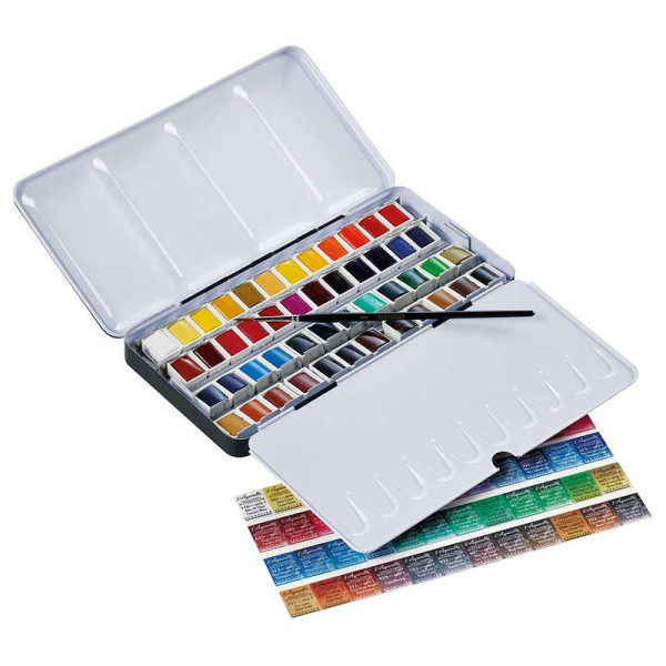 Peinture aquarelle - Extra-fine - Sennelier - L'Aquarelle - 36 + 12 demi godets