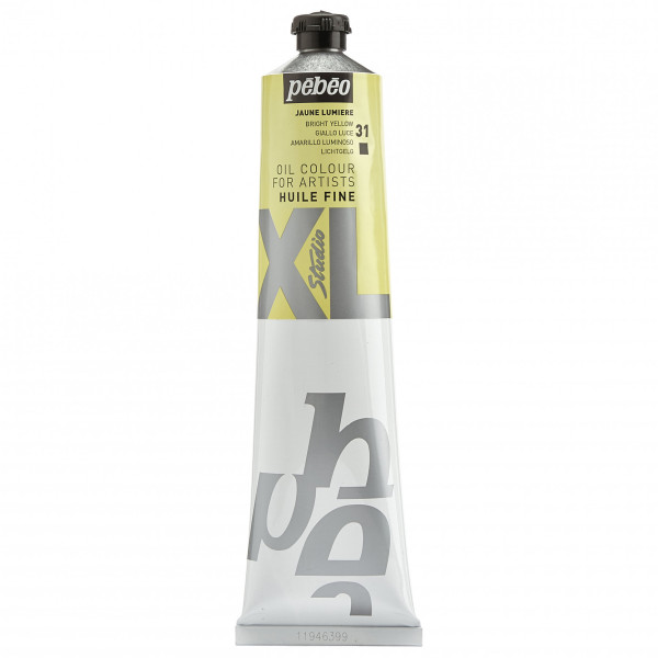 photo-Tube de peinture à l'huile - Fine - Jaune lumière - 200ml - Pébéo