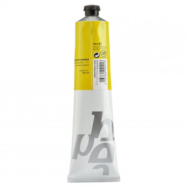 Tube de peinture à l'huile - Fine - Jaune cadmium citron imitation - 200ml - Pébéo
