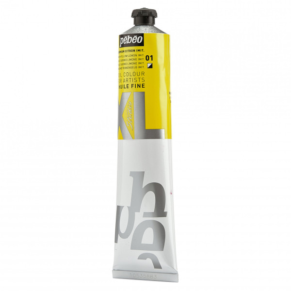 Tube de peinture à l'huile - Fine - Jaune cadmium citron imitation - 200ml - Pébéo