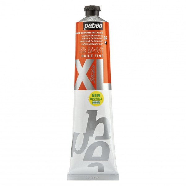 photo-Tube de peinture à l'huile - Fine - Orange cadmium imitation - 200ml - Pébéo