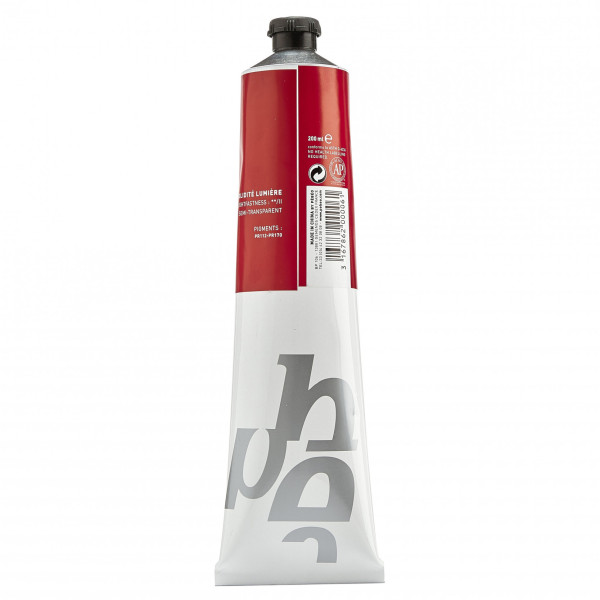 Tube de peinture à l'huile - Fine - Rouge cadmium foncé imitation - 200ml - Pébéo