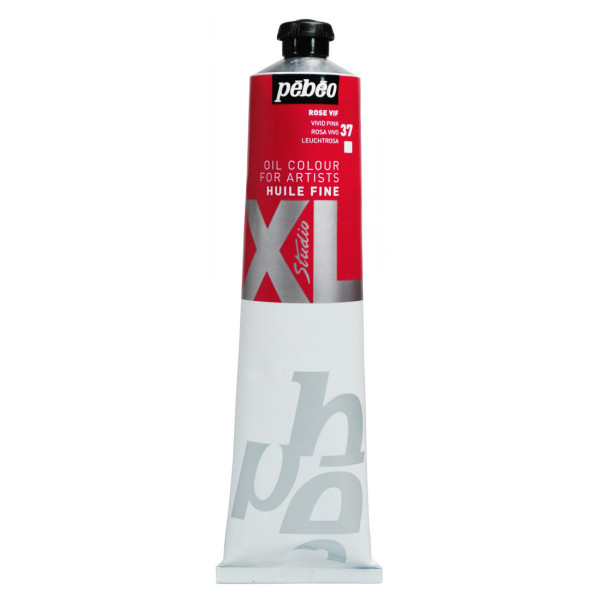 photo-Tube de peinture à l'huile - Fine - Rose vif - 200ml - Pébéo