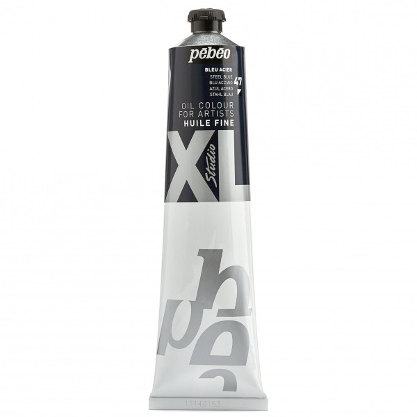photo-Tube de peinture à l'huile - Fine - Bleu acier - 200ml - Pébéo