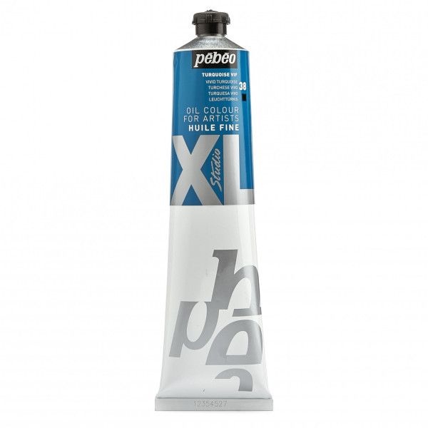 photo-Tube de peinture à l'huile - Fine - Turquoise vif - 200ml - Pébéo