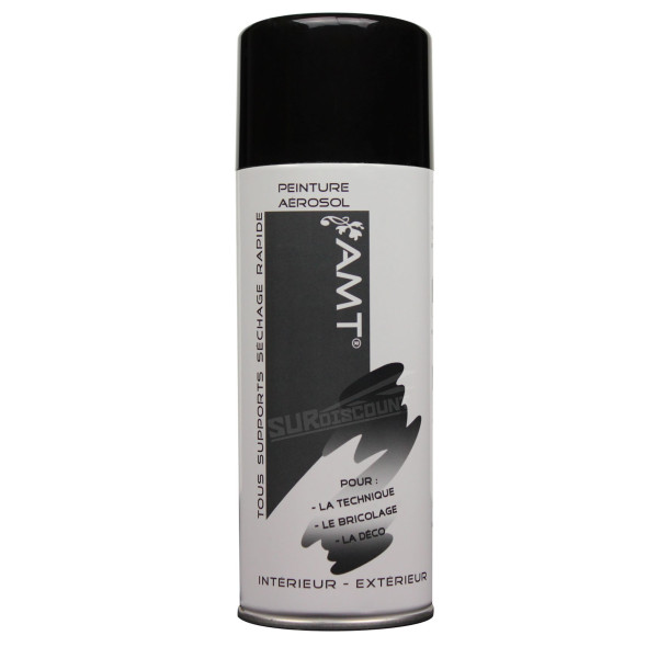 photo - Bombe de peinture - Noir brillant - AMT - 330ml