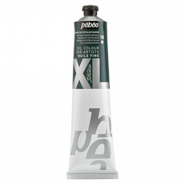 photo-Tube de peinture à l'huile - Fine - Emeraude de phtalocyanine - 200ml - Pébéo