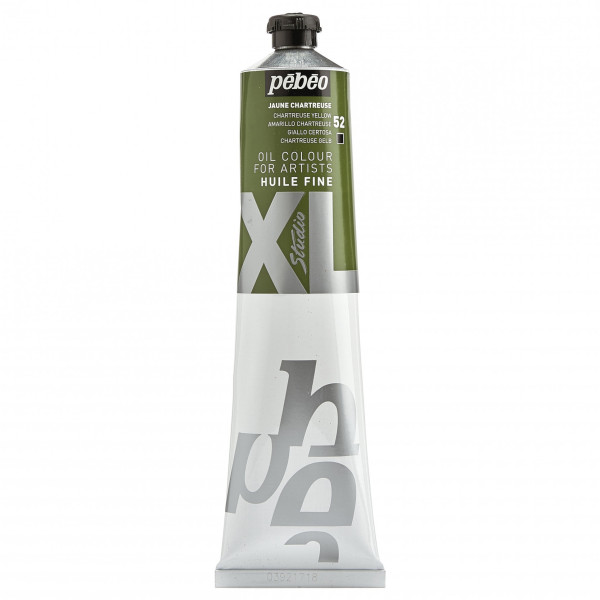 photo-Tube de peinture à l'huile - Fine - Jaune chartreuse - 200ml - Pébéo