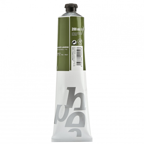Tube de peinture à l'huile - Fine - Jaune chartreuse - 200ml - Pébéo