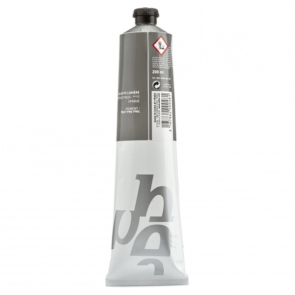 Tube de peinture à l'huile - Fine - Gris neutre - 200ml - Pébéo