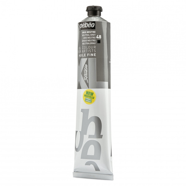 Tube de peinture à l'huile - Fine - Gris neutre - 200ml - Pébéo