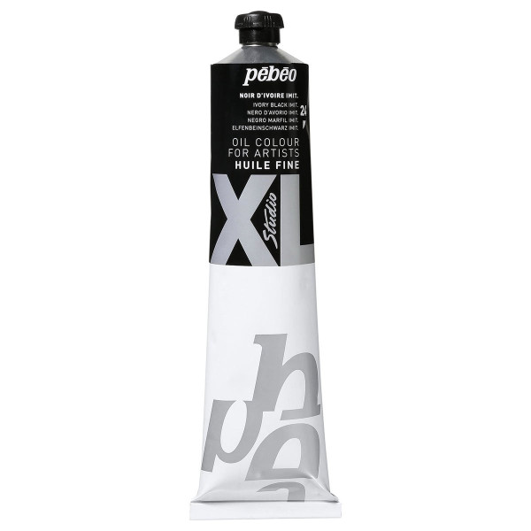 photo-Tube de peinture à l'huile - Fine - Noir Ivoire imitation - 200ml - Pébéo