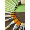 8 pinceaux - Plat - Rond - Acrylique et huile - Fibres synthétiques - Manche long - Pébéo