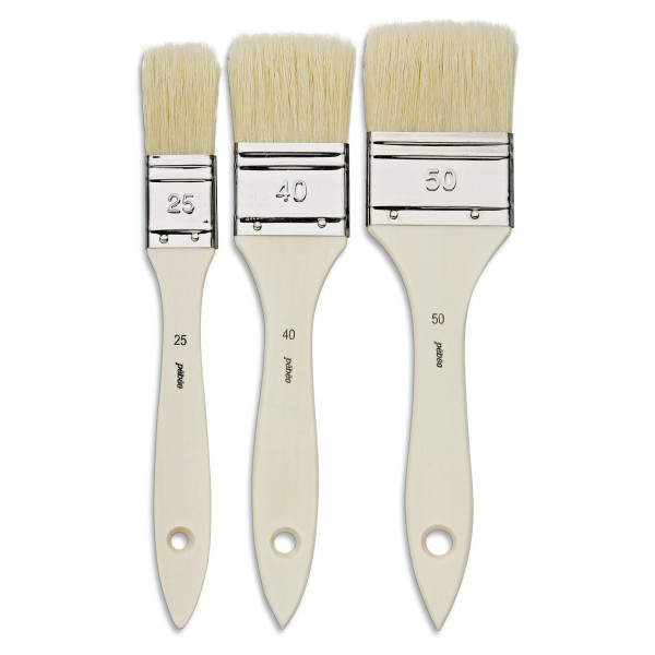 3 spalters - Plat - Acrylique et huile - Fibres soie beau-blanc - N°25 - N°40 - N°50 - Pébéo