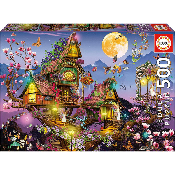 photo-Puzzle - 500 pièces - La maison des fées - Educa
