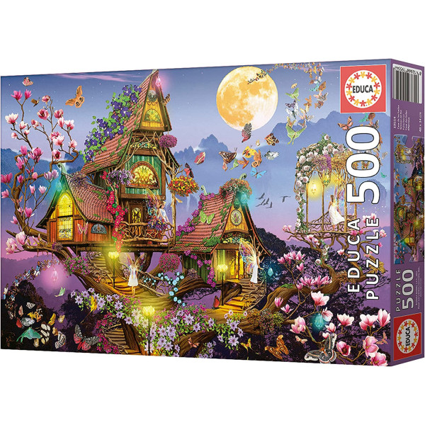 Puzzle - 500 pièces - La maison des fées - Educa