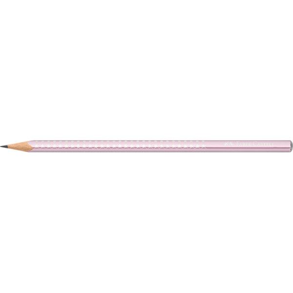Crayon gris - Crayon graphite - Rose avec strass - Mine B - Faber-Castell