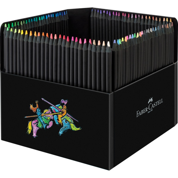 photo-Crayons de couleur - Coloriage - Boîte de 100 crayons - Faber-Castell - Black édition