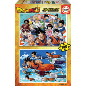 photo-Puzzle - Dragon Ball Z - 2 modèles de 100 pièces - Enfant dès 6 ans