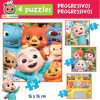 Puzzles - Cocomelon dessin animé - Pour enfant de 3 ans - 4 modèles - Educa