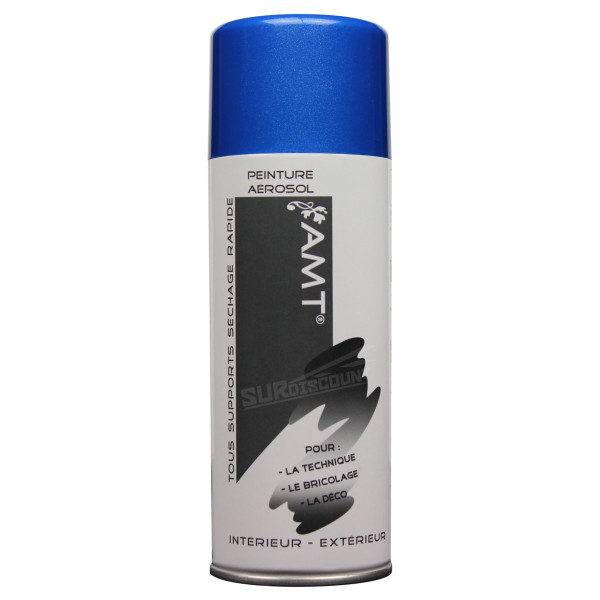 photo - Bombe de peinture - Bleu métallisé - AMT - 330ml