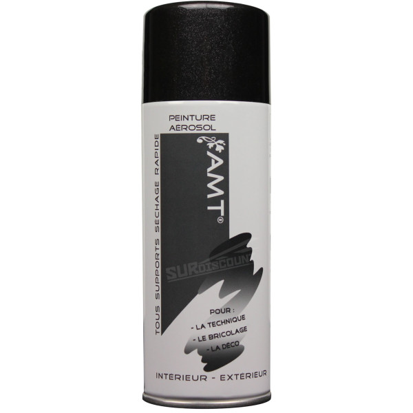 photo - Bombe de peinture - Noir métallisé - AMT - 330ml
