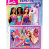 Puzzle - Barbie - 2 modèles de 48 pièces - 28x20cm - Educa