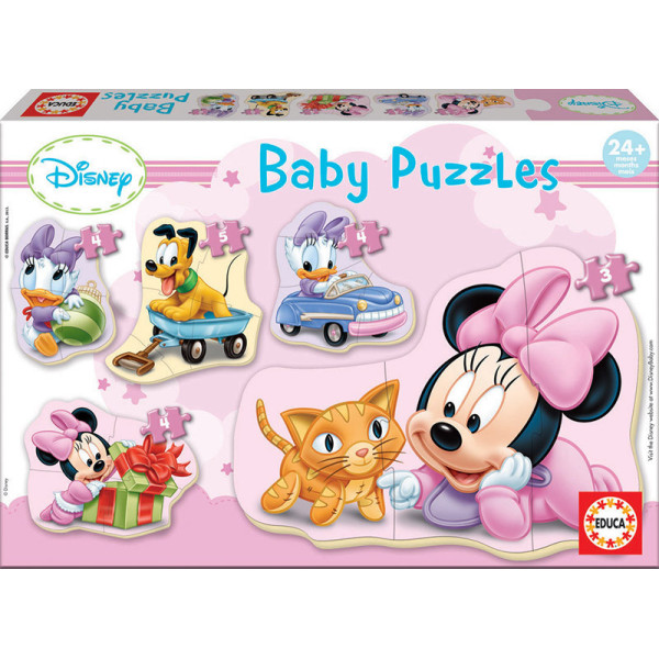 photo-Puzzle - Disney - Mickey - Minnie - Enfant - 2 ans - 4,5,3 pièces - Educa