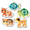 Puzzle - Animaux - Chien chat poisson - Enfant dès 1 an - 5 modèles - Educa