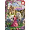 photo-Puzzle - Licorne - Fée - Princesse - Château - 500 pièces - 34x48cm - Educa