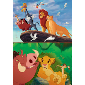 Puzzle - Le Roi Lion - Disney - 2 modèles de 48 pièces - Enfant dès 5 ans