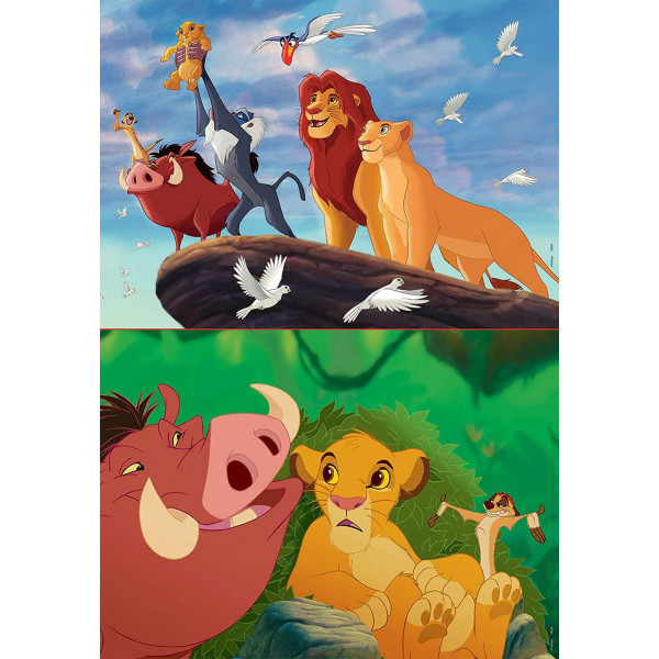 Puzzle - Le Roi Lion - Disney - 2 modèles de 48 pièces - Enfant dès 5 ans