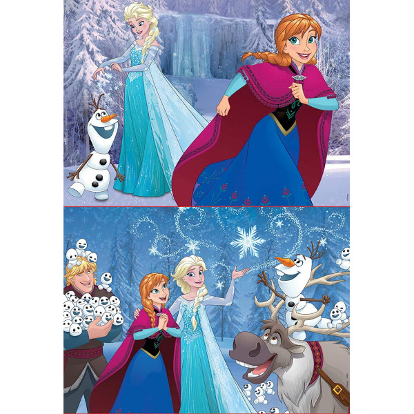 Puzzle - La Reine des Neiges - Disney - 2 puzzles de 48 pièces - Dès 5 ans