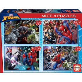 photo-Puzzle - Spiderman - Marvel - 4 puzzles de 50 80 100 et 150 pièces - Dès 5 ans